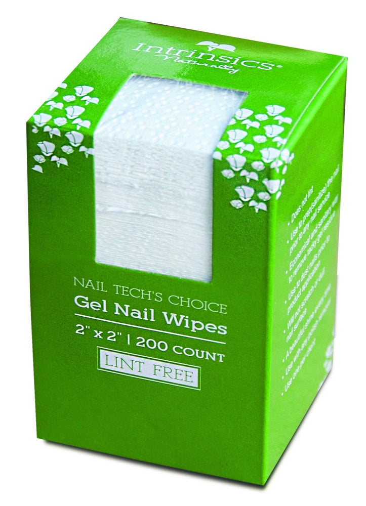 Intrinsics Nail Tech's Choice Lint Free Gel Nail Wipes - 2 x 2, 200 Count