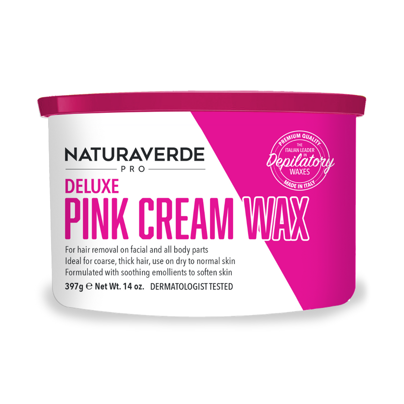 NATURAVERDE DELUXE PINK CREAM WAX CAN 14OZ