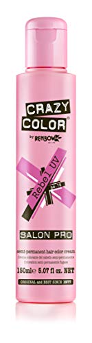 Crazy Color Semi Permanent Hair Color Cream, 150ML (Rebel)