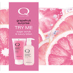 QTICA GRAPEFRUIT TRY ME KIT (8.5LOTION/7OZSCRUB)