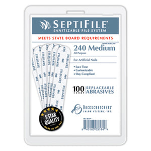 
                
                    Load image into Gallery viewer, 50ct. SeptiFile Zebra 240 Grit
                
            