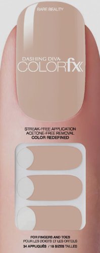 Dashing Diva Color FX Appliques, Bare Beauty, 42 Count