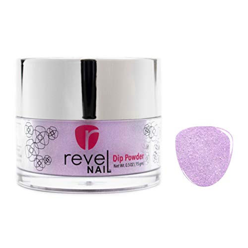 Revel Nail Dip Powder - Purple Glitter - Enchanted 0.5oz
