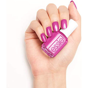 essie Nail Polish, Not Red-y for Bed Collection, Sleepover Squad, Bright Warm Magenta with Shimmer Finish, 0.46 Ounce
