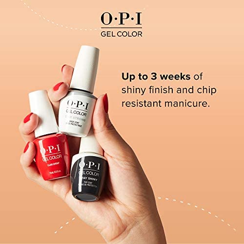 OPI Gel Color, Feelin’ Berry Glam, Red Nail Polish, Jewel Be Bold Holiday '22 Collection, 0.5 fl oz.