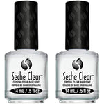Seche Clear, Base Coat Nail Polish for Manicure and Pedicure, Boxed, 2 Pack