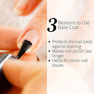 Seche Clear, Base Coat Nail Polish for Manicure and Pedicure, Boxed, 2 Pack