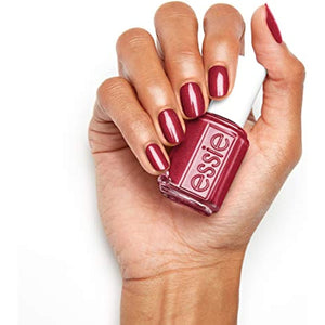 essie Nail Polish, Not Red-y for Bed Collection, Gossip N' Spill, Muted Red Rose with Pearl Finish, 0.46 Ounce