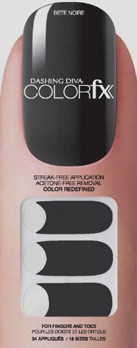 Dashing Diva Color FX Appliques, Bete Noire, 42 Count
