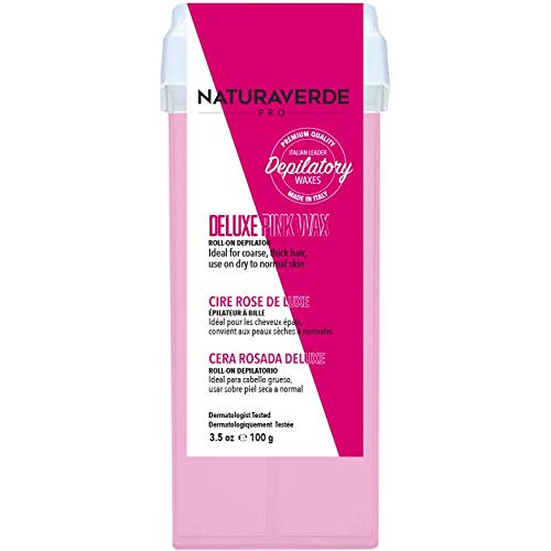 Natura Verde Deluxe Pink Roll-On Wax 3.38oz