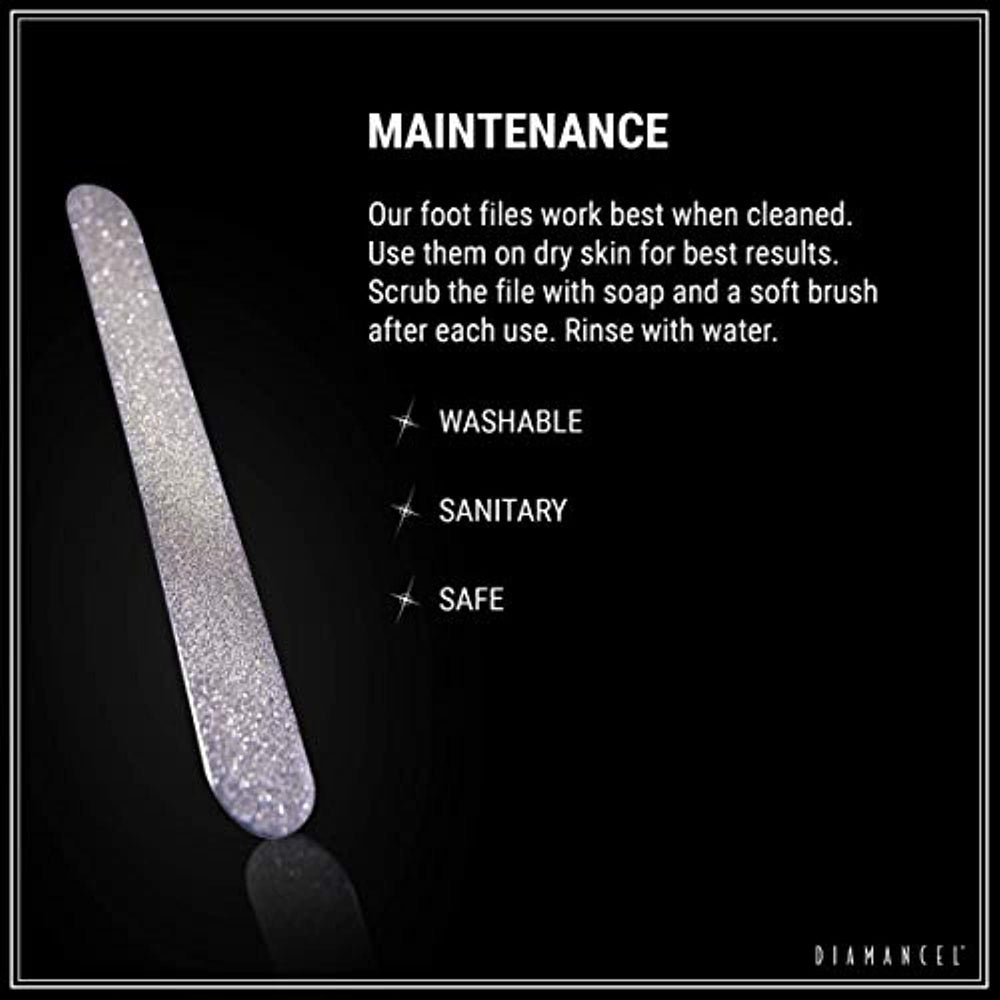 DIAMANCEL - #6 Medium-Grit Semi-Flexible File: Designed for Thick Nails and