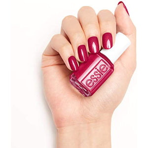essie Nail Polish, Not Red-y for Bed Collection, Pjammin' All Night, Berry Red with Blue Undertones and Pearl Finish, 0.46 Ounce