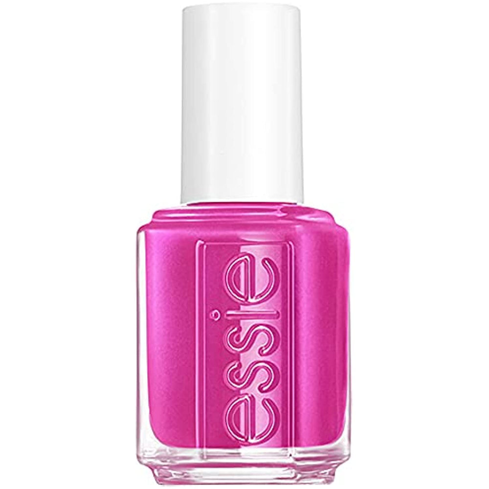 essie Nail Polish, Not Red-y for Bed Collection, Sleepover Squad, Bright Warm Magenta with Shimmer Finish, 0.46 Ounce