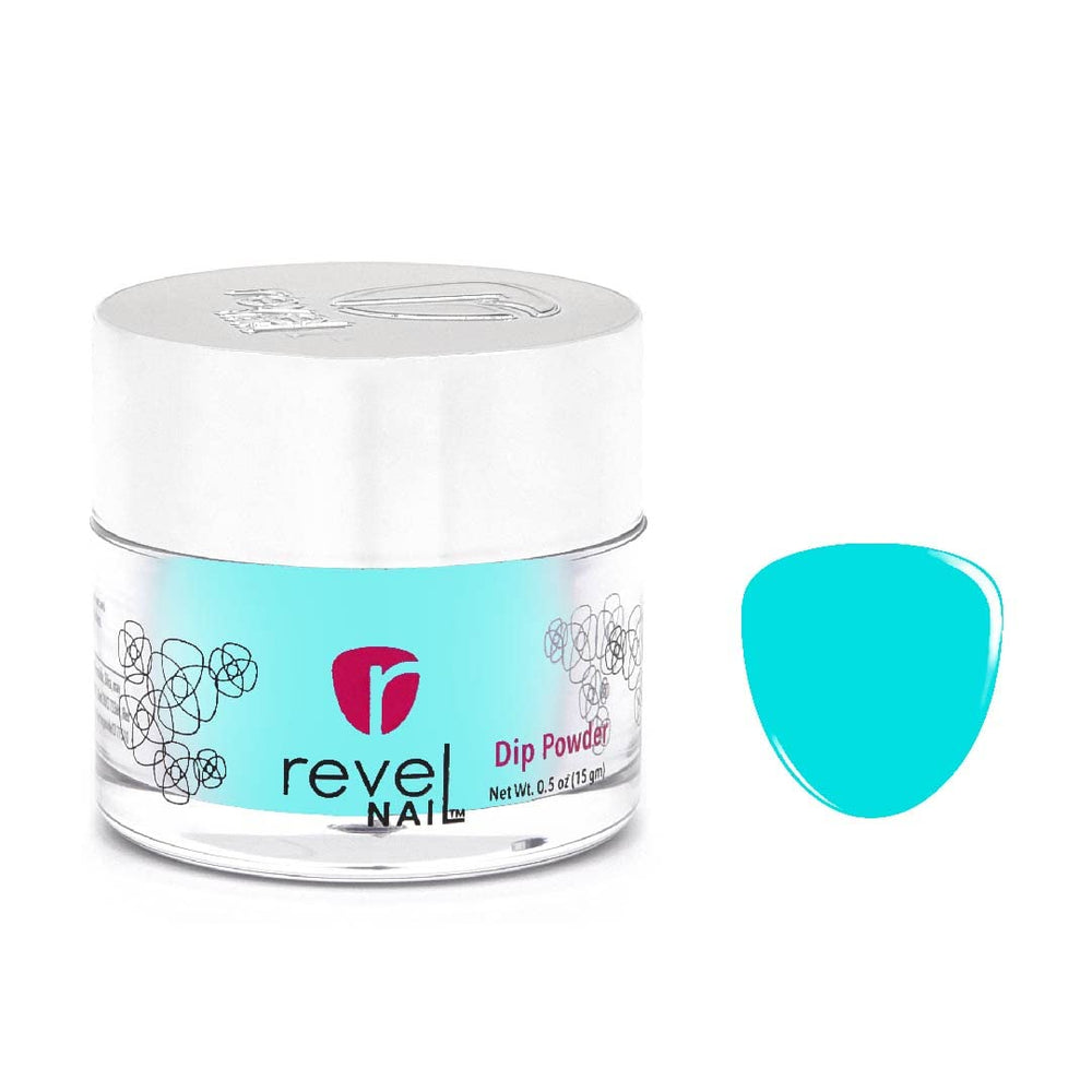 Revel Nail Dip Powder - Blue Powder - Tiff 0.5oz