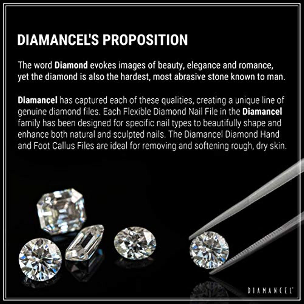 DIAMANCEL - #6 Medium-Grit Semi-Flexible File: Designed for Thick Nails and