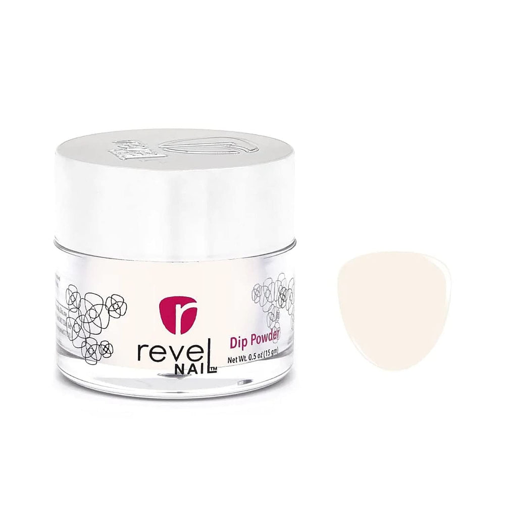 Revel Nail Dip Powder -  White - Emily 0.5oz