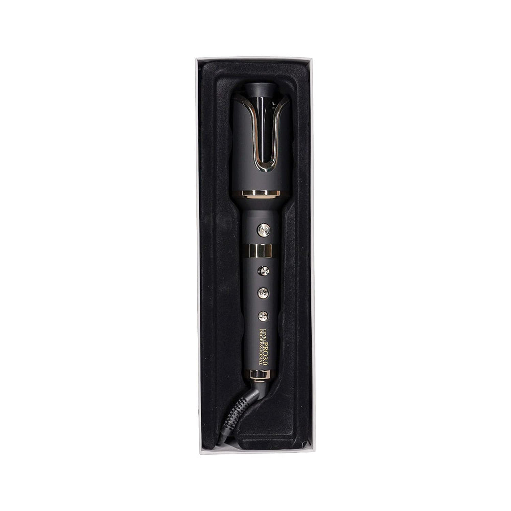 Level Pro3.0 Curly Q Automatic Revolving Curling Iron, 360 Rotating Wave Curling Iron with 6 Adjustable Temp and 3 Curl Settings, Portable Hair Curler with Auto Rotation