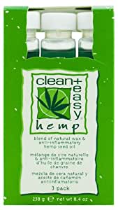 CLEAN & EASY HEMP WAX MED 3CT