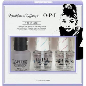 O.P.I Breakfast At Tiffany's Collection, Top It Off, 3 Count
