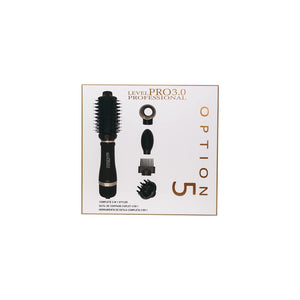 Level Pro3.0 Complete 5 in 1 Hair Styler Brush, Negative Ion Blow Dryer Brush with 3 Heat Settings, Hot Air Blowout Brush Hair Dryer and Volumizer for Hair Straightening, Drying, Volumizing, Curling