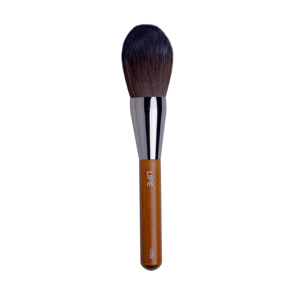 Life Cosmetics -  Jumbo Dome Powder Brush, Mineral Powder Makeup Brush for Large Coverage, Soft Bristle Blending Brush for Makeup, Contours and Defines, Vegan and Sensitive Skin Friendly