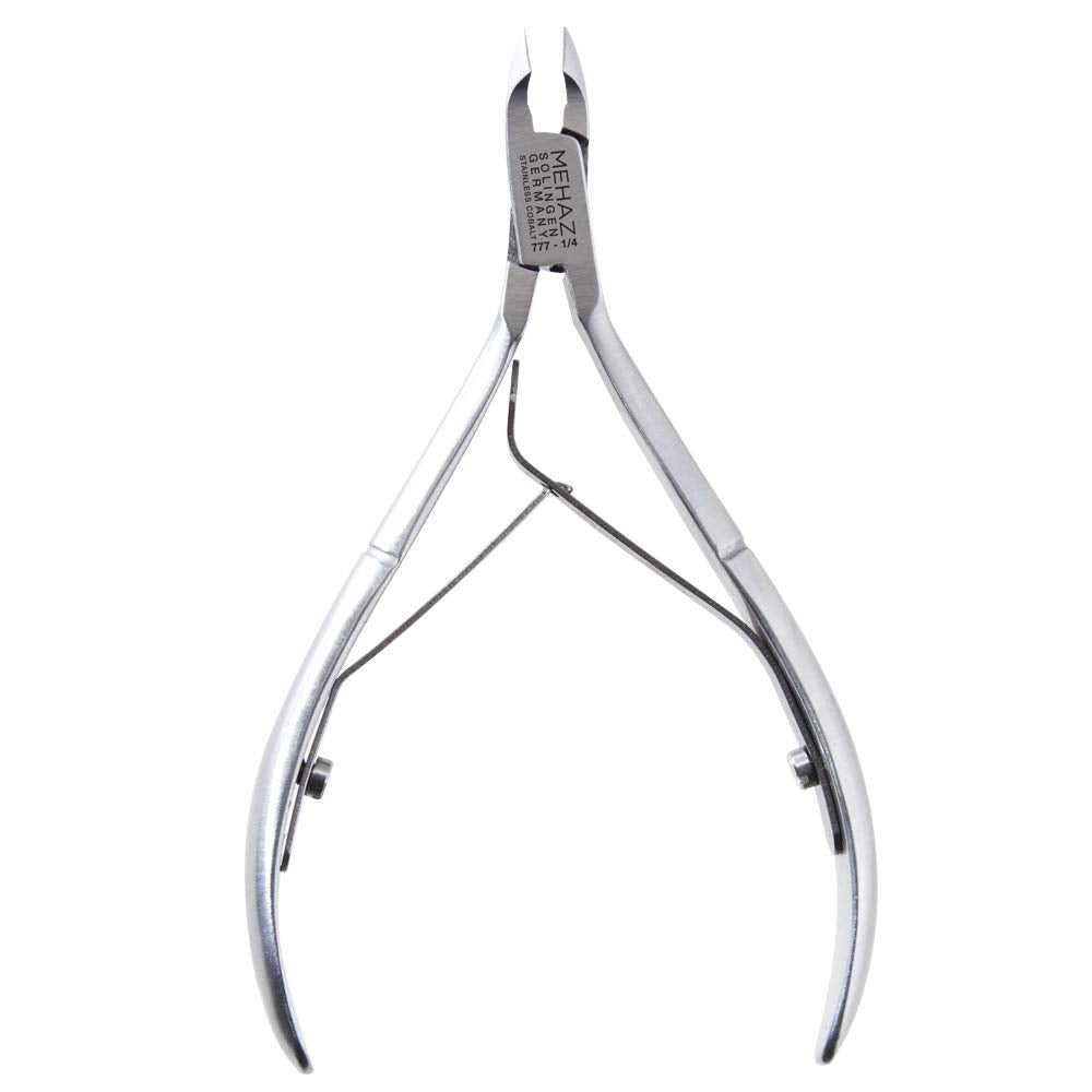 Mehaz Stainless Steel Cobalt Nipper, 1/4 Jaw for all purpose cuticle and nail trimming