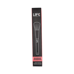 Life Cosmetics Edged Eye Foundation Brush, Synthetic Angled Blending Makeup Brush for Concealer Foundation Highlighter, Precision Make Up Brush for Blending Powder Cosmetics