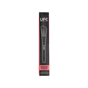 Life Cosmetics Angled Blush Brush, Bronzer Brush for Face Neck and Body, Vegan Makeup Brush for Contouring and Highlighting with Soft Fiber Bristles for Creams and Powders
