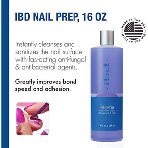 IBD Nail Prep-Spray, Improves Bond Speed and Adhesion, 16 oz