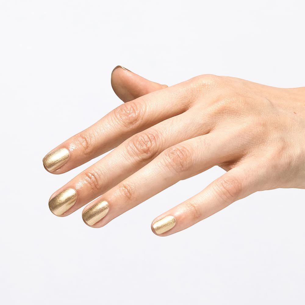 OPI Gel Color, Sleigh Bells Bling, Yellow Nail Polish, Jewel Be Bold Holiday '22 Collection, 0.5 fl oz.