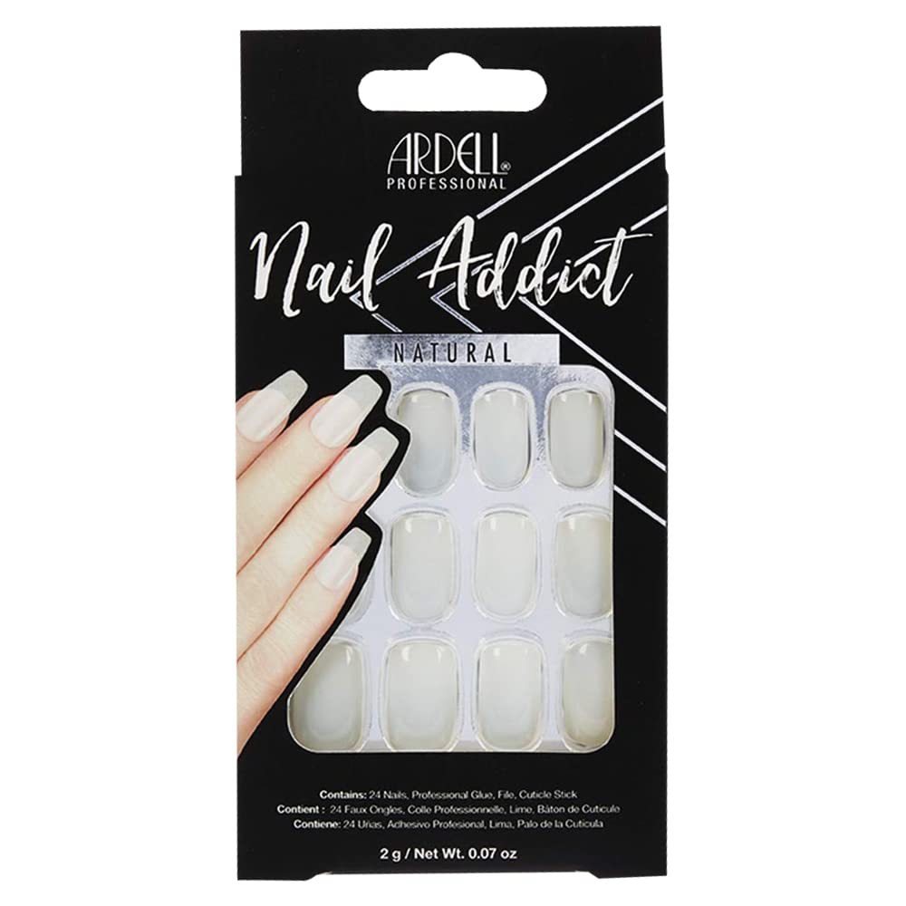 Ardell Nail Addict Artificial Nail Set,  Natural Long