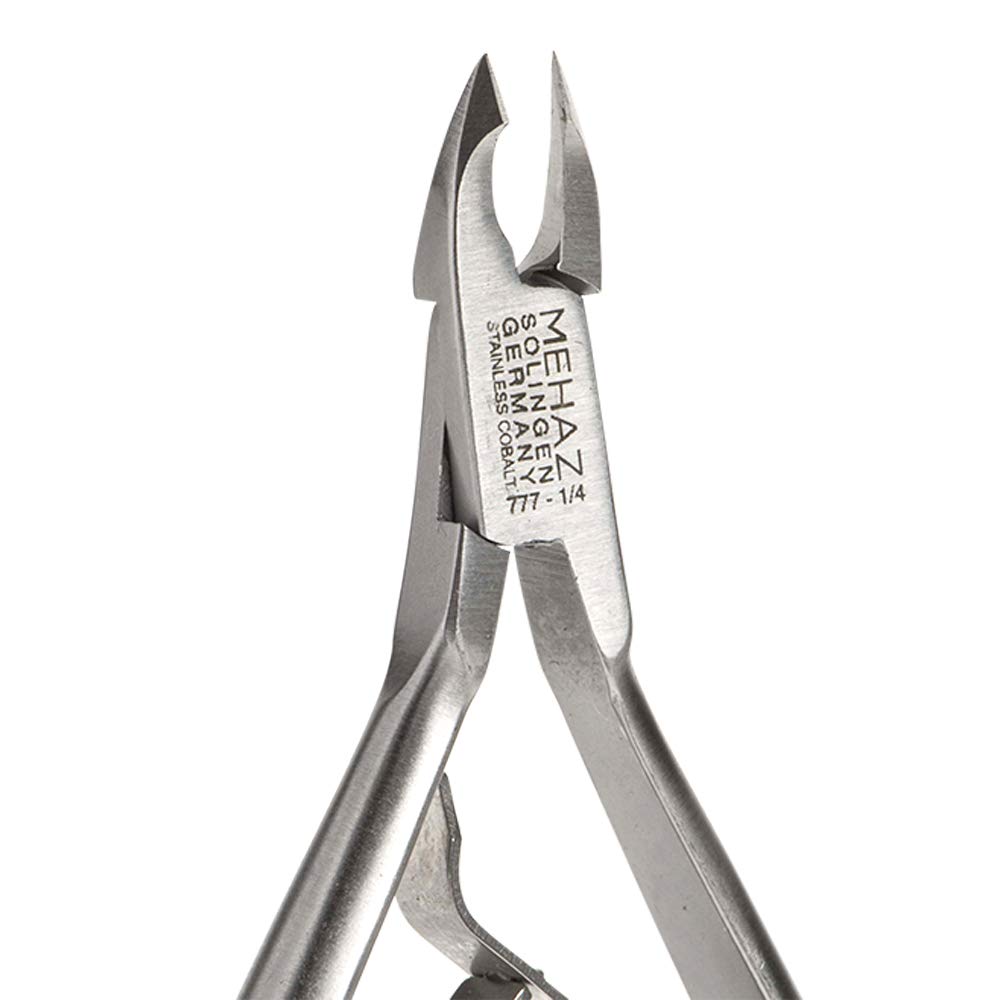 Mehaz Stainless Steel Cobalt Nipper, 1/4 Jaw for all purpose cuticle and nail trimming