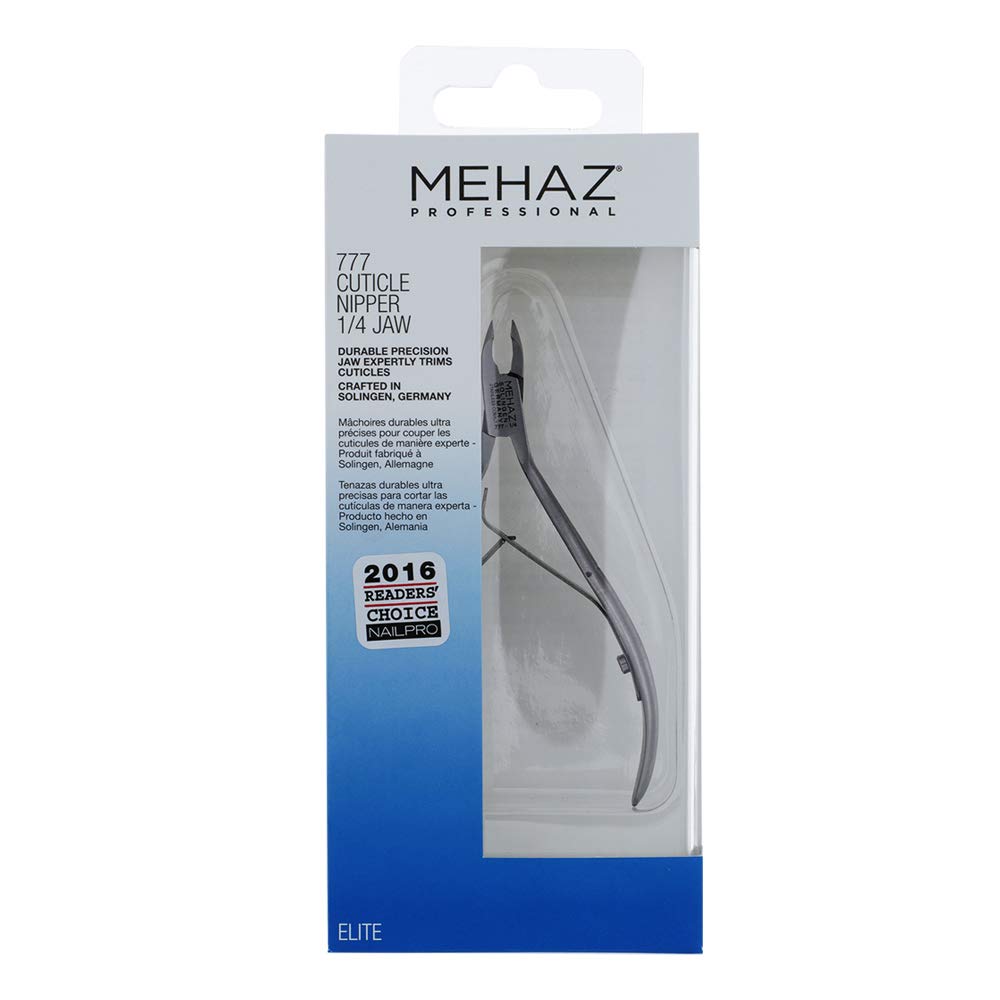 Mehaz Stainless Steel Cobalt Nipper, 1/4 Jaw for all purpose cuticle and nail trimming