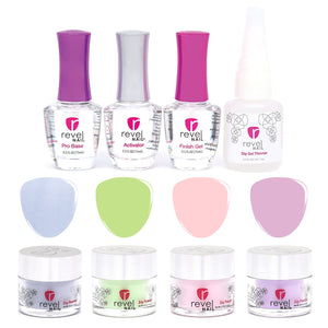 Revel Nail Starter Dip Powder Kit - 4 steps - Passion For Pastels