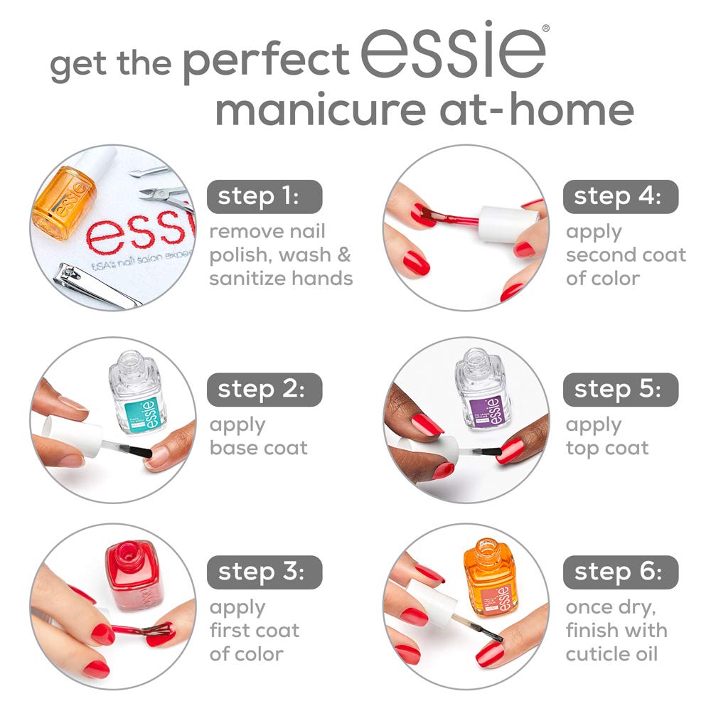 essie Nail Polish, Glossy Shine Classic Red, Really Red, 0.46 Ounce