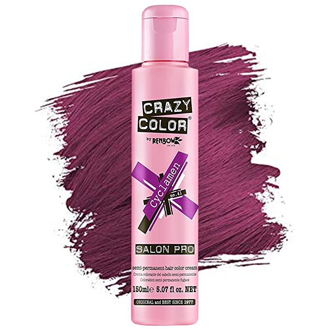 Salon Crazy Color Semi Permanent Hair Dye Color 5.07 Oz 41 Cyclamen
