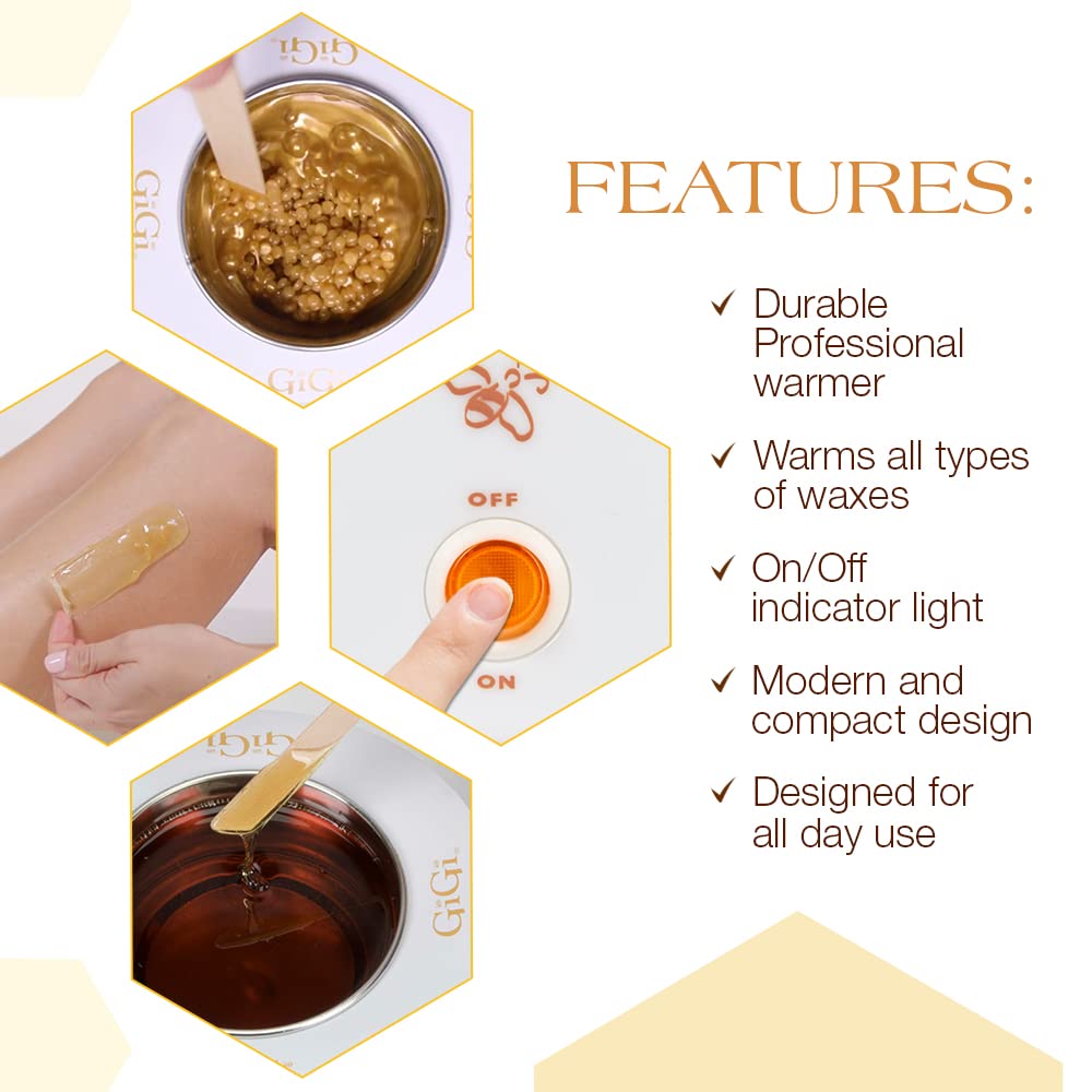 GiGi Space Saver Hair Removal Wax Warmer for 8, 14, and 18-oz Cans