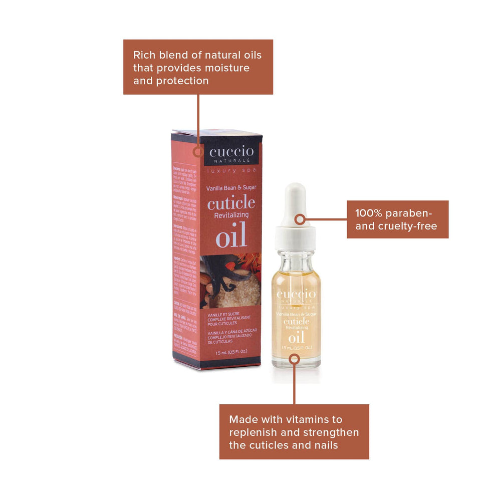 Cuccio Naturale Revitalizing Cuticle Oil - Vanilla Bean And Sugar - 0.5 Oz
