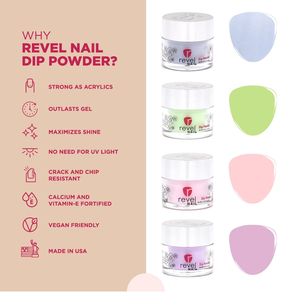 Revel Nail Starter Dip Powder Kit - 4 steps - Passion For Pastels