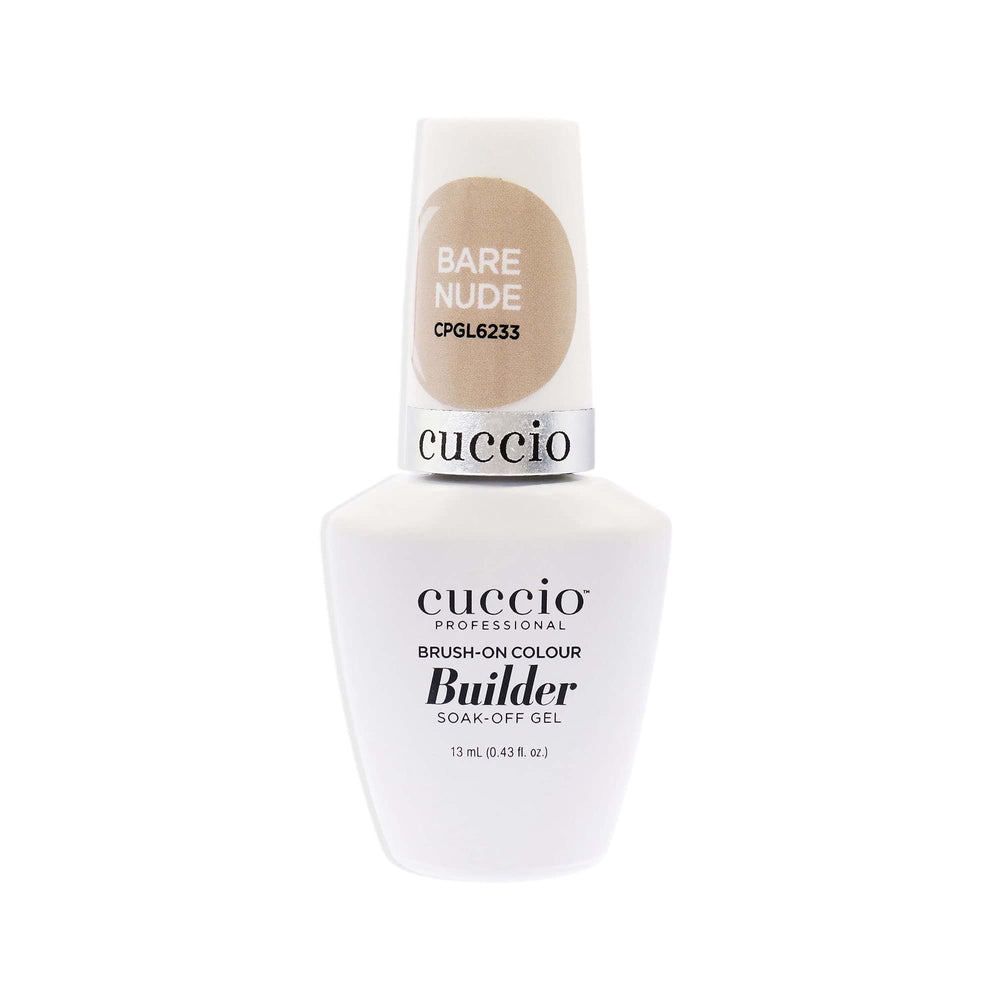 Cuccio Pro Brush-On Colour Builder Soak-Off Gel - Bare Nude - 0.43 Oz Nail Polish