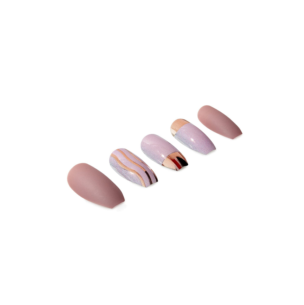 Ardell Nail Addict Premium Artificial Nail Set, Rose Gold French