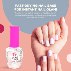 Revel Nail - Finish Gel -  Dip Powder Liquids Step 3
