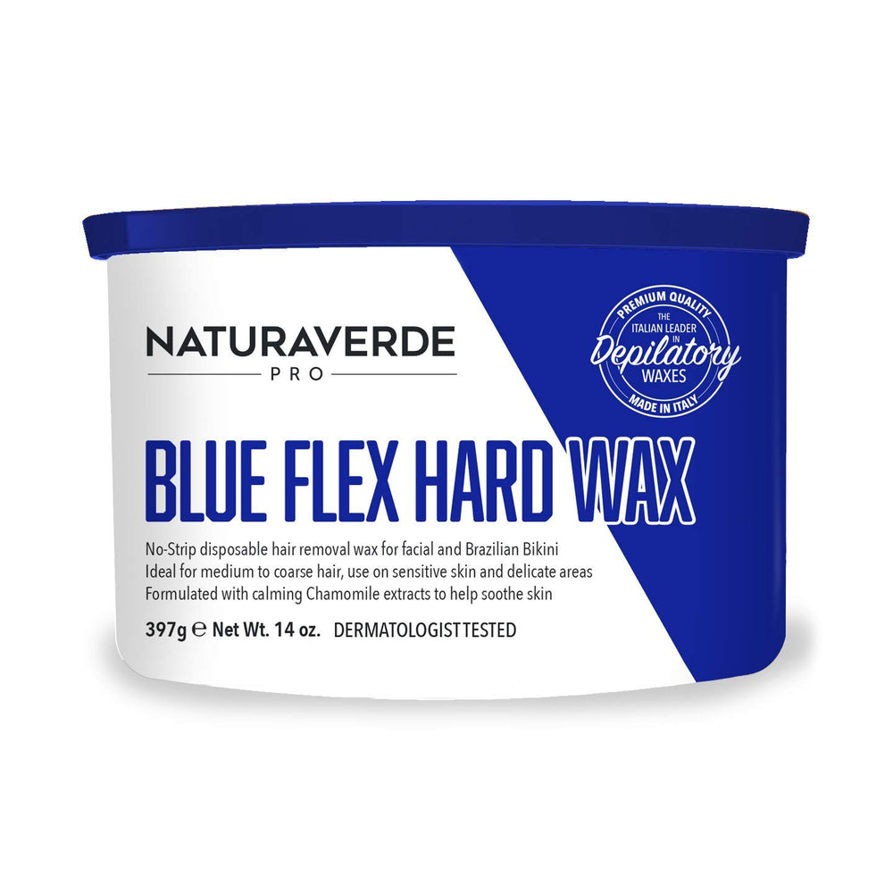 Natura Verde Pro Blue Flex Hard Wax 14 oz. Can