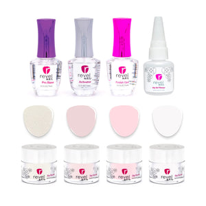 Revel Nail Starter Dip Powder Kit - 4 steps - Fabulous In French