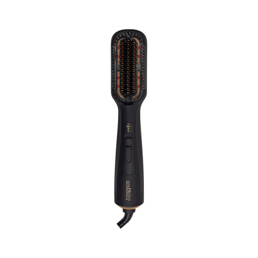 Level Pro3.0 Triple Style Hair Dryer & Styler Heated Brush, Hair Straightening and Styling, 3 in 1 Ceramic Heated Hair Volumizer with 3 Heat Settings, Anti Frizz, Anti Scalding, Lifting and Volumizing