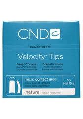 CND VELOCITY TIPS-CLEAR 50CT #10