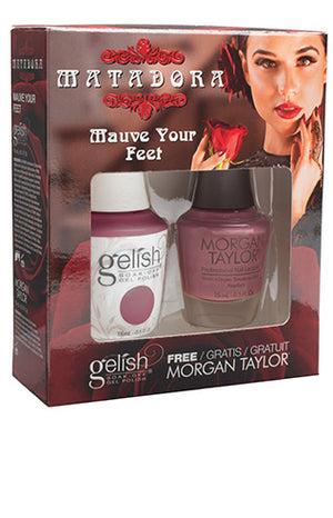 
                
                    Load image into Gallery viewer, GELISH TWO OF A KIND MAUVE YOUR FEET
                
            