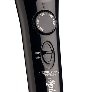 SalonTech Spinstyle PRO Automatic Rotating Curling Iron 1.25 inch - Ceramic Ionic Bi-Directional Spinning Barrel Heats Up to 450F in 60 Seconds - Style Ringlets, Beach Waves, Loose Curls In Hair