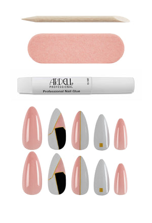 Ardell Nail Addict Premium Artificial Nail Set, Art Deco