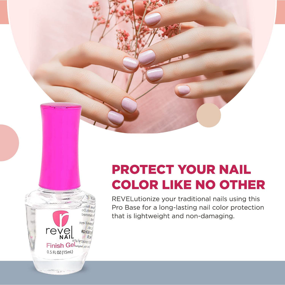 Revel Nail - Finish Gel -  Dip Powder Liquids Step 3